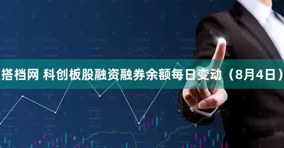 搭档网 科创板股融资融券余额每日变动（8月4日）