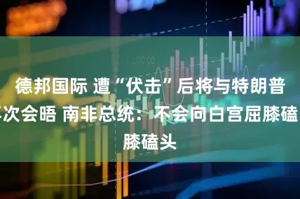 德邦国际 遭“伏击”后将与特朗普再次会晤 南非总统：不会向白宫屈膝磕头