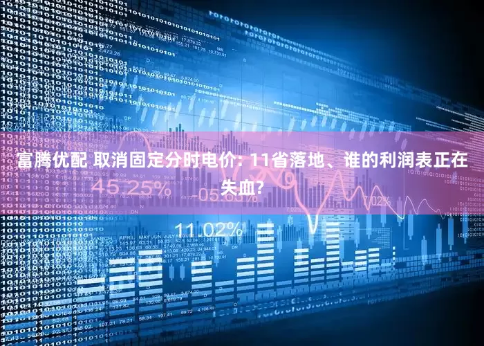 富腾优配 取消固定分时电价: 11省落地、谁的利润表正在失血?